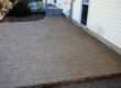 A stamped concrete patio for a residential home in Madison, WI.