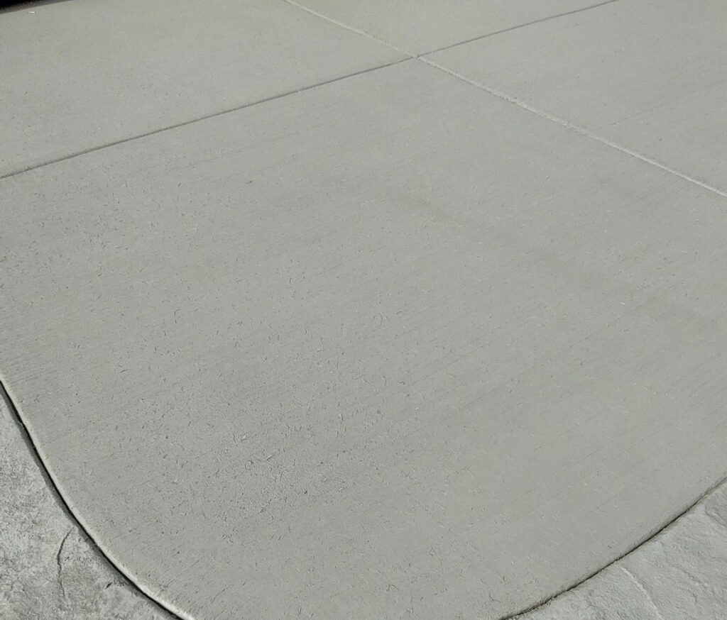 concrete broom finish patio