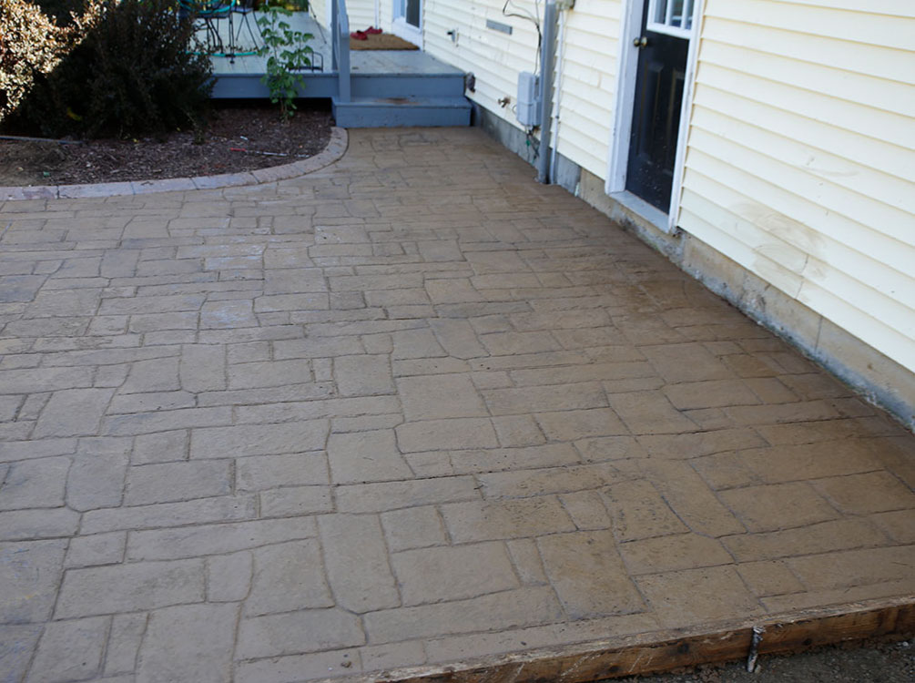 stamped concrete patio madison wi