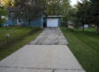 Driveway before a new concrete driveway installation