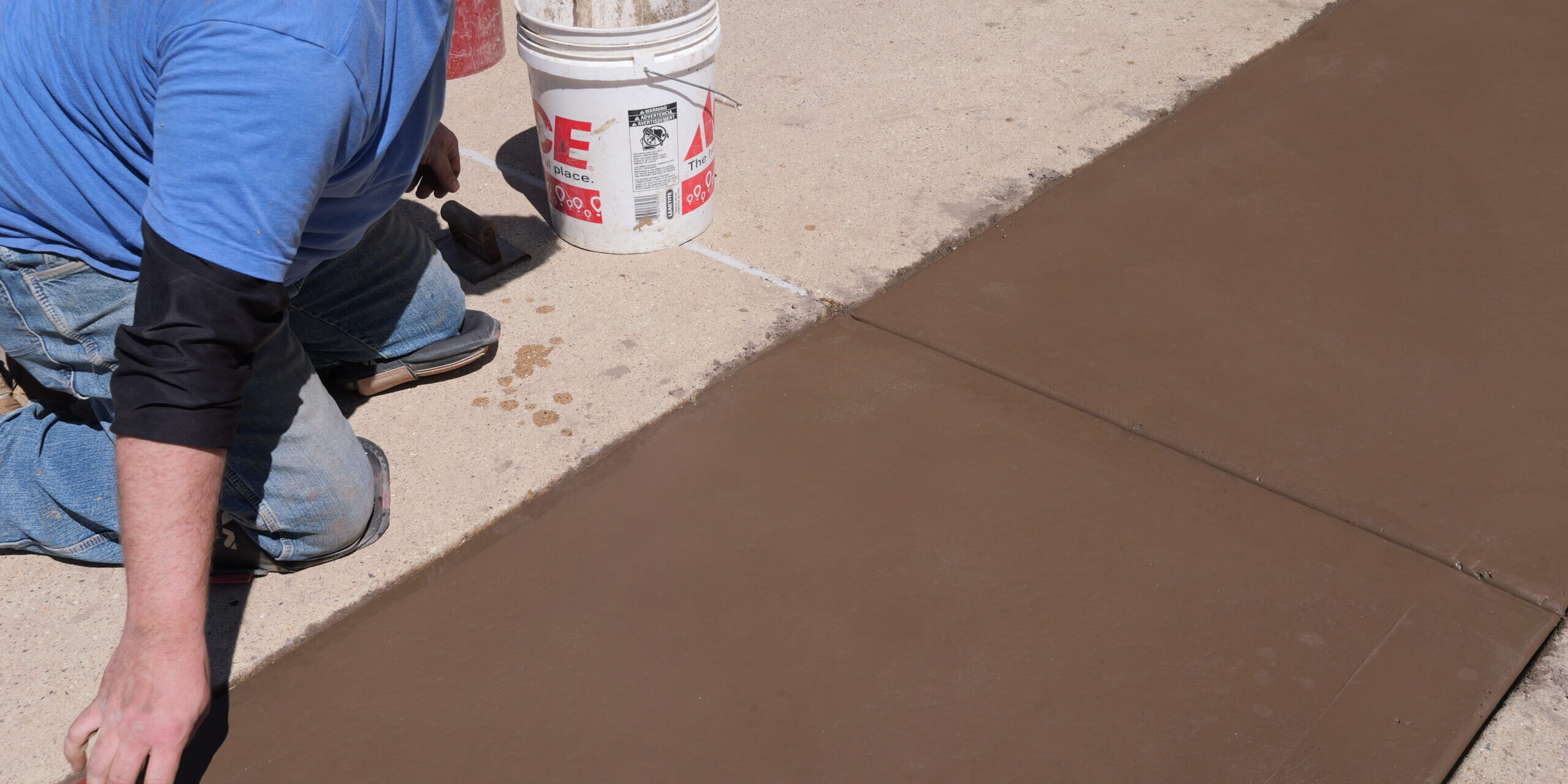 Wisconsin concrete professionals installed stamped concrete.