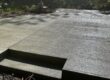 New concrete patio installation showcasing a durable residential outdoor living space